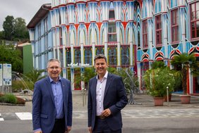 Bürgermeister Martin Kulmer mit Landesrat Daniel Fellner