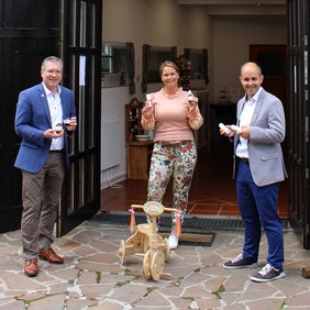 Bgm. Martin Kulmer, Katja Edlinger und Martin Figge