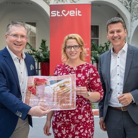 Bgm. Kulmer, Gewinnerin Salbrechter und LR Fellner